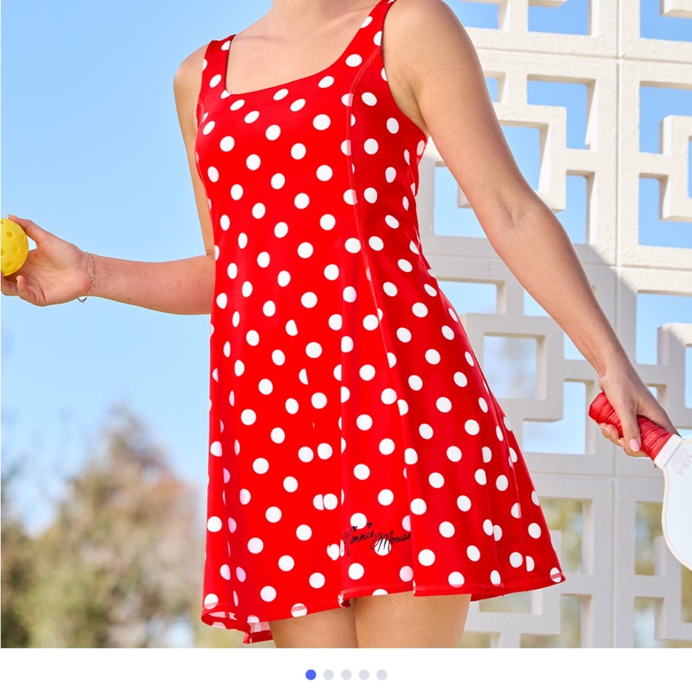 Disney Minnie Mouse Inspired Athletic Dress with Shorts
